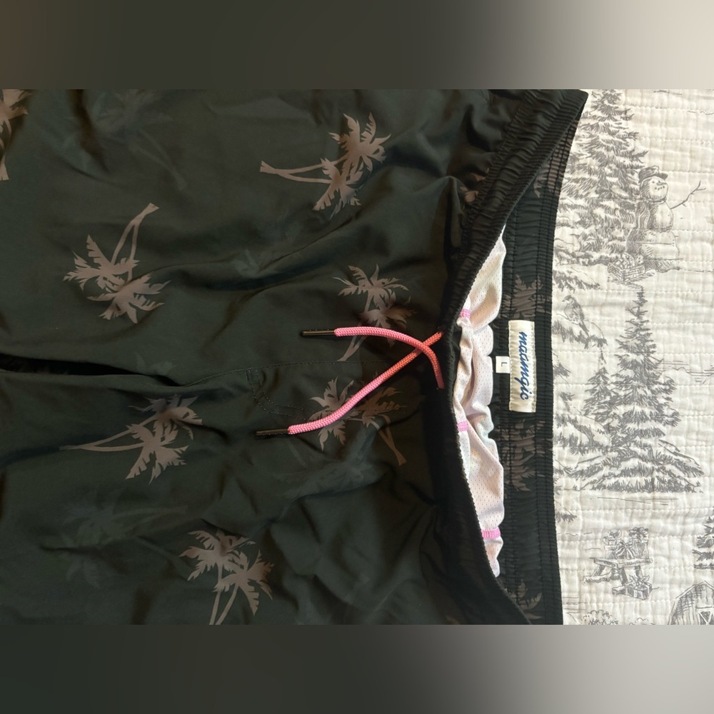 Bathing Suit Palm Trees Black large